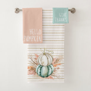 Boho Pampas Citrouille herbe France Pays Stripes