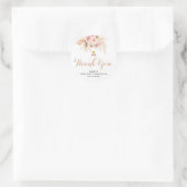 Boho Pampas Eerste Heilige Communie Dank u Sticker (Tas)
