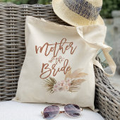 Boho Pampas Floral Mother of the Bride Tote Bag