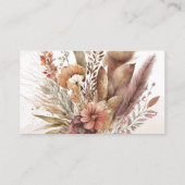 Boho pampas gras display douche behuizing kaart (Achterkant)