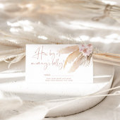 Boho pampas gras hoe groot is mama's buik informatiekaartje