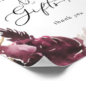 Boho Pampas Gras Kaarten en Cadeaus Bordje Poster (Hoek)