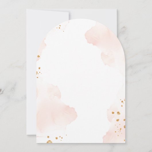 Boho Pampas Gras Regenboog Meisje BAptism doopsel Kaart (Achterkant)