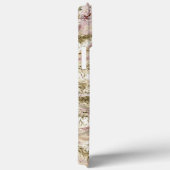 Boho Pampas Gras Roze Houten Look Monogram Case-Mate iPhone Case (Achterkant / Rechts)