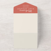 Boho Pampas graspompoenen Herfst in Liefde met Bab All In One Uitnodiging (Buitenkant)