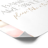 Boho Pampas Grass Arch Baby shower Trekteken Poster (Hoek)