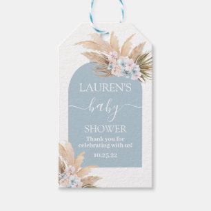 Boho Pampas Grass Baby shower Boy Gift Label Cadeaulabel