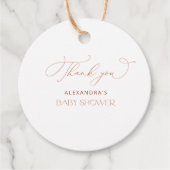 Boho Pampas Grass Baby shower Dank u Bedankjes Labels (Voorkant)