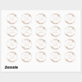 Boho Pampas Grass Baby shower Dank u Ronde Sticker (Vel)