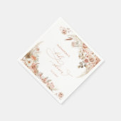 Boho Pampas Grass Baby shower Servet (Hoek)