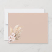Boho Pampas Grass bedankje Bedankkaart (Achterkant)