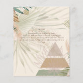 BOHO Pampas Grass Beige Green Terracotta Wedding (Achterkant)