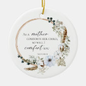 Boho Pampas Grass Bible Verse God Scripting Floral Keramisch Ornament (Voorkant)