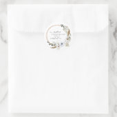 Boho Pampas Grass Bible Verse God Scripting Floral Ronde Sticker (Tas)