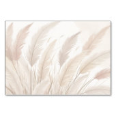 Boho Pampas Grass Blank Wedding Kaart (Achterkant)