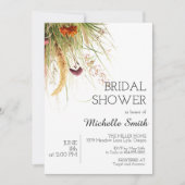 Boho Pampas Grass Bridal Showeuse Invitation (Devant)