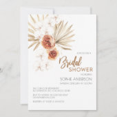 Boho Pampas Grass Bridal Showeuse Invitation (Devant)