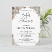 Boho Pampas Grass Couples Shower Kaart (Staand voorkant)