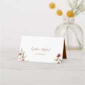 Boho Pampas Grass Floral Terracotta Wedding (Achterkant)