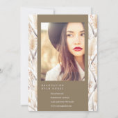 Boho Pampas Grass Graduate Photo Faire-part (Dos)