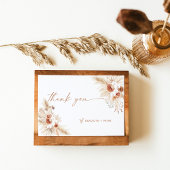 Boho Pampas Grass Hartelijk dank Bedankkaart