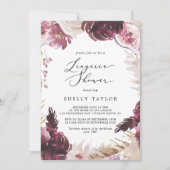 Boho Pampas Grass Lingerie Shower Kaart (Voorkant)