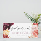 Boho Pampas Grass Mariage Trouvez votre carte de s (Debout devant)