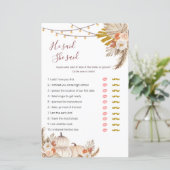 Boho Pampas Grass Pumpkin zei dat ze games zei (Staand voorkant)