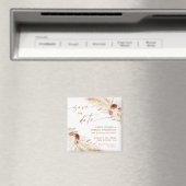 Boho Pampas Grass Save the Date Magnet (In Situ (Lave-vaisselle))