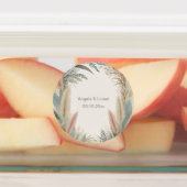 Boho Pampas Grass Terracotta Wedding Labels (Aangebracht)