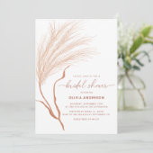 Boho Pampas Grass Vrijgezellenfeest Kaart (Staand voorkant)