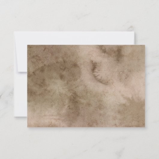 Boho Pampas Grass Waterverf Bruiloft RSVP (Achterkant)