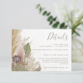 BOHO PAMPAS GRASS WATERVERF GEGEVENS INFORMATIEKAARTJE (Staand voorkant)