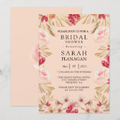 Boho Pampas Grass Waterverf Vrijgezellenfeest Kaart (Voorkant / Achterkant)