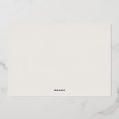 Boho Pampas Grass Wedding Folie Uitnodiging (Achterkant)