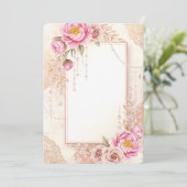 Boho Pampas Grass Wedding Invitation (Debout devant)