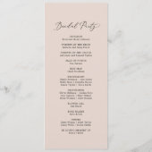 Boho Pampas Grass Wedding Programme Programma (Achterkant)