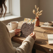 Boho Pampas Grass Wood Twinkle Licht Baby shower Kaart