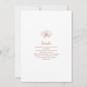 Boho Pampas Herbe 40e anniversaire Invitation (Dos)