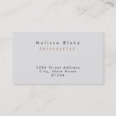 boho pampas herbe coiffeur carte de visite (Dos)