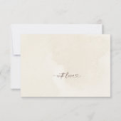 Boho pampas herbe douche nuptiale carte de remerci (Dos)