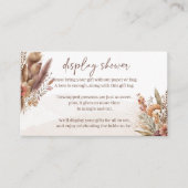 Boho pampas herbe écran douche carte boîtier (Devant)