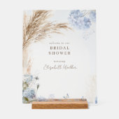 Boho Pampas Icy Blue Bridal Shower (Recto)
