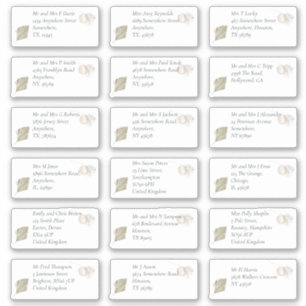 Boho Pampas Individuele ontvanger Naam Adres Sticker