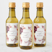 Boho Pampas Mariage Grass Faveurs Mini Étiquette V (Bouteilles)