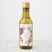 Boho Pampas Mariage Grass Faveurs Mini Étiquette V (Devant)