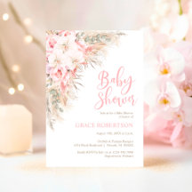Boho Pampas Orchids Pioenrozen Neutraal Baby showe