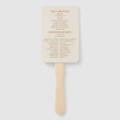 Boho Pampass gras Bloemen bruiloft Handwaaier (Achterkant)