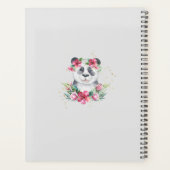 Boho Panda Bear Baby shower Planner Fleurs (Dos)