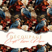 Boho papegaaien in rood wit en blauw Levendig Tissuepapier